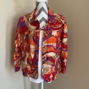 Ruby Rd. - 2 Piece Set - Jacket and Matching Beaded Top - Size: 16